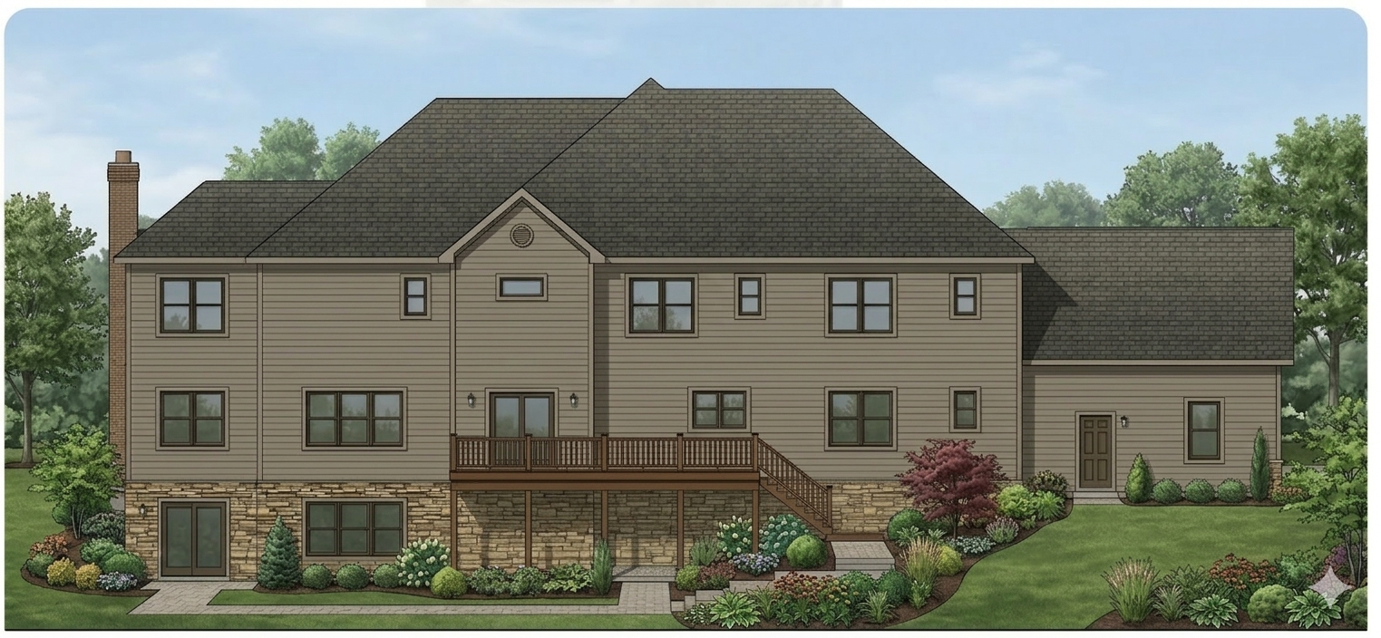 Rendering Rear house